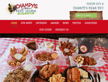 Tablet Screenshot of champyschicken.com